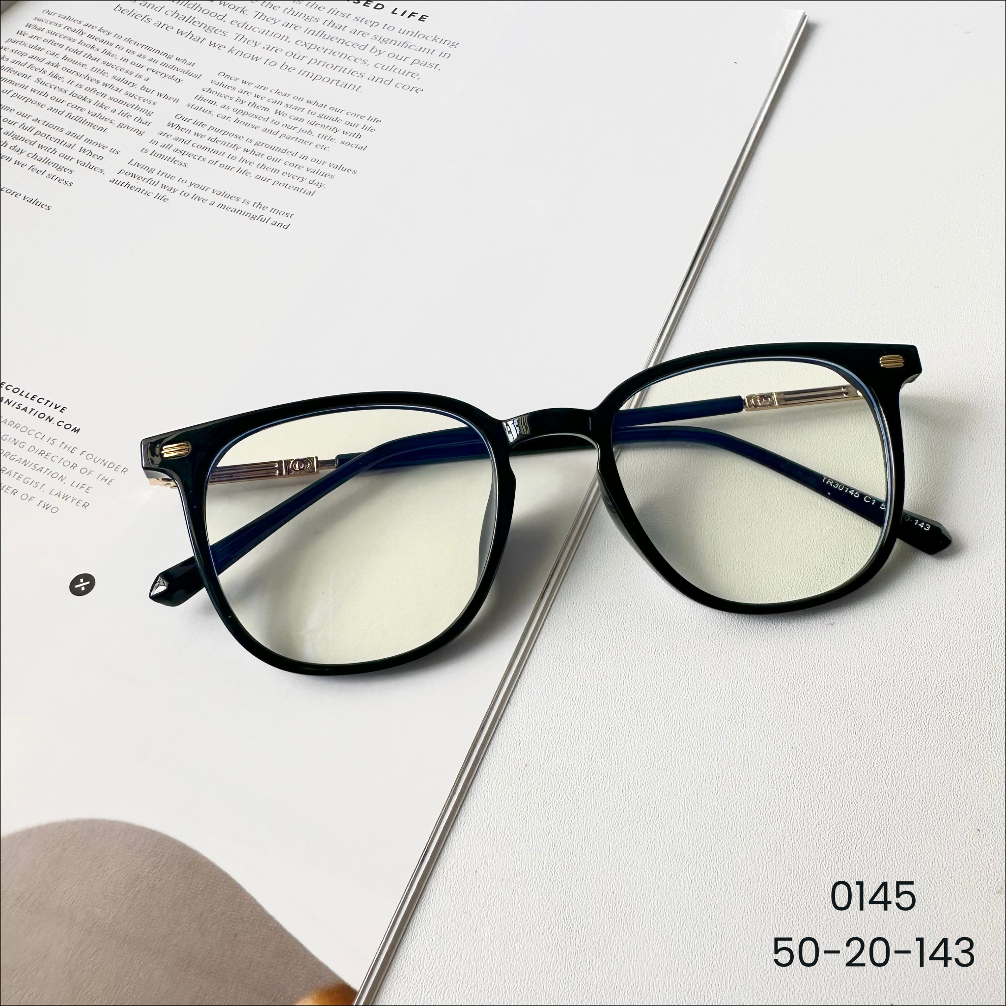 Gọng kính Nhựa dẻo Vuông bầu Nam Nữ Unisex SGNew 0145