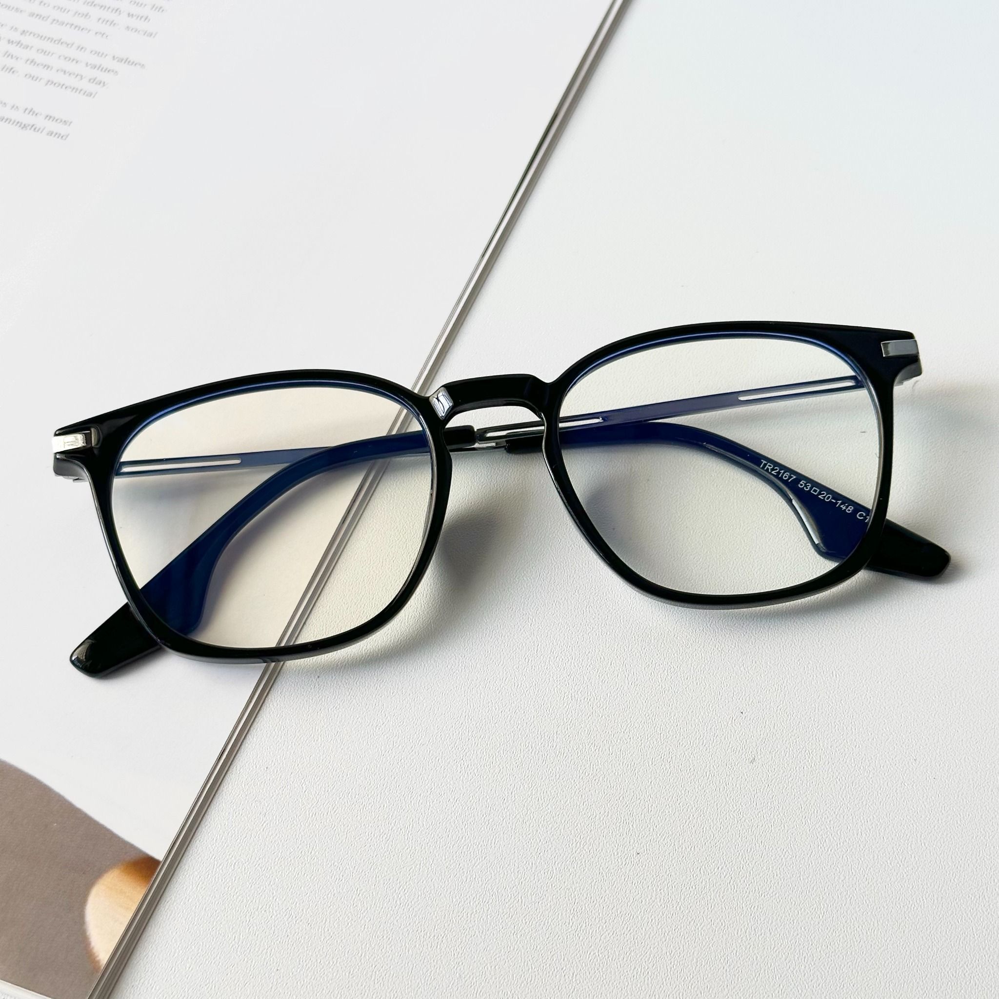 Gọng kính Nhựa dẻo Vuông bầu Nam Nữ Unisex SGNew 2167
