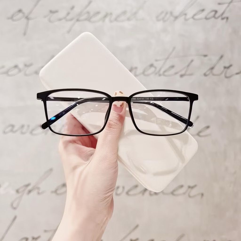 Gọng kính Nhựa dẻo Dáng Vuông Trendy Nam nữ Unisex SGNew 8188