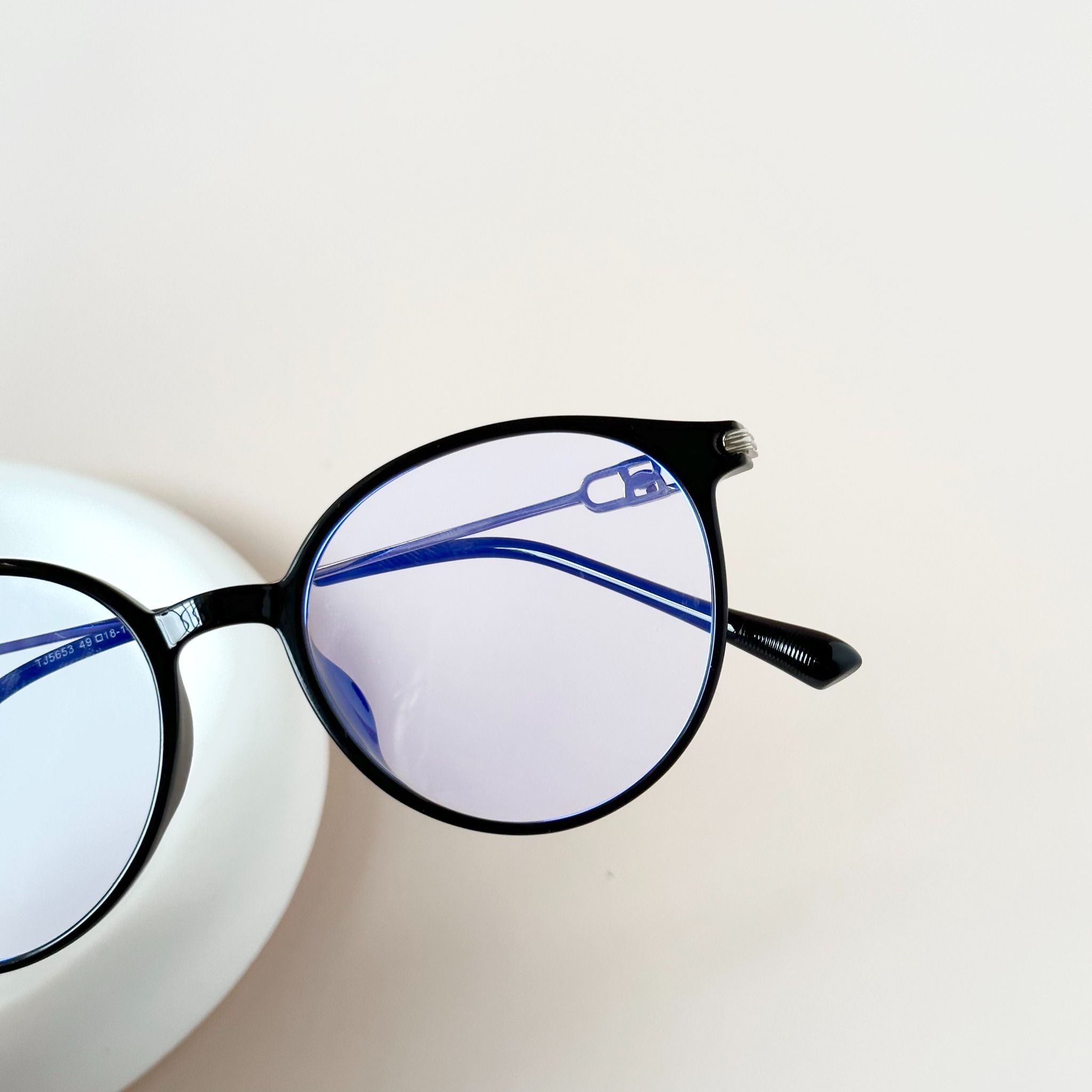 Gọng kính Nhựa dẻo Tròn Nam Nữ Unisex SGNew 5653 Hàn Quốc