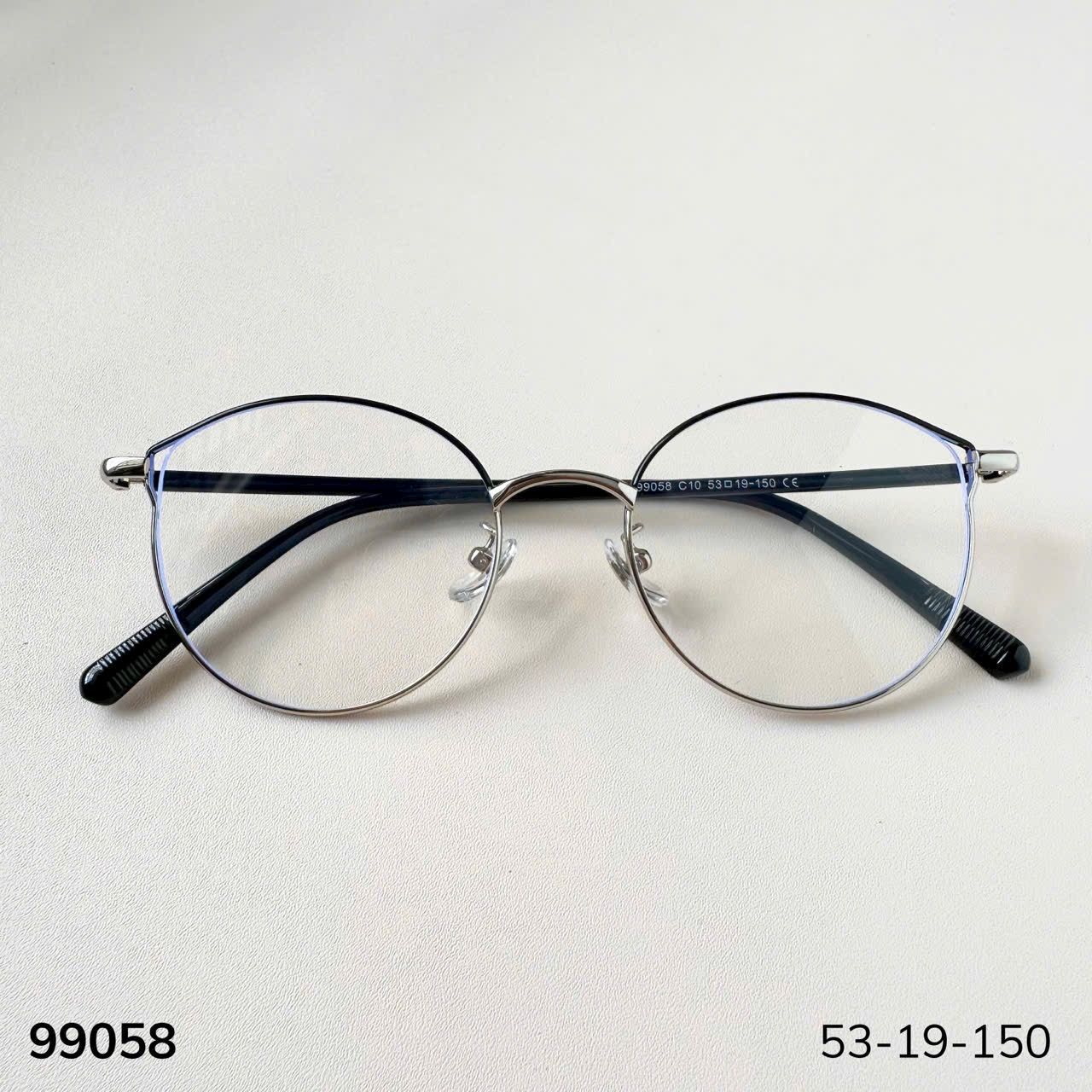 Gọng kính Kim loại Mắt mèo Nam Nữ Unisex SGNew 99058