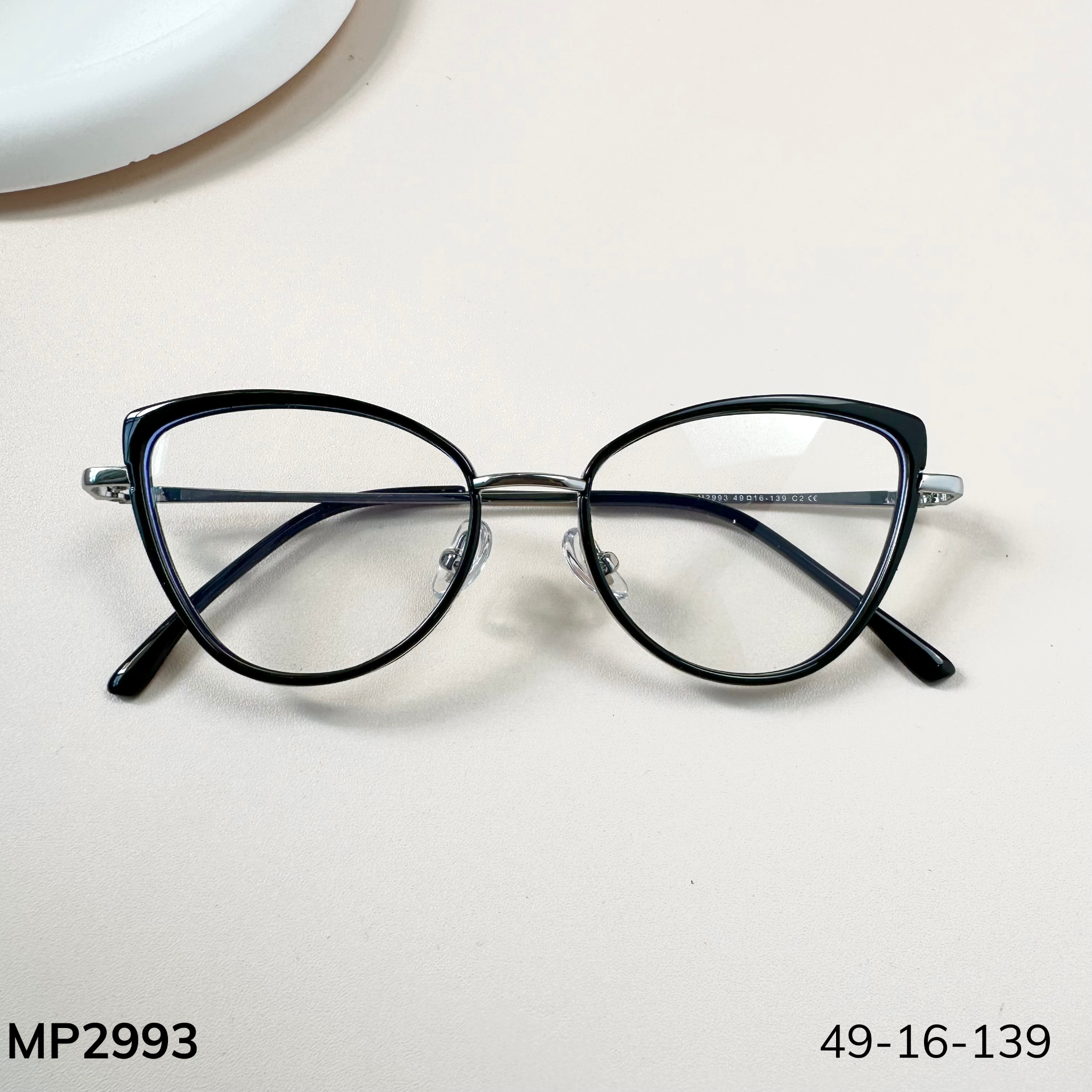 Gọng kính Kim loại x Nhựa dẻo Mèo nhỏ Nam Nữ Unisex SGNew 2993