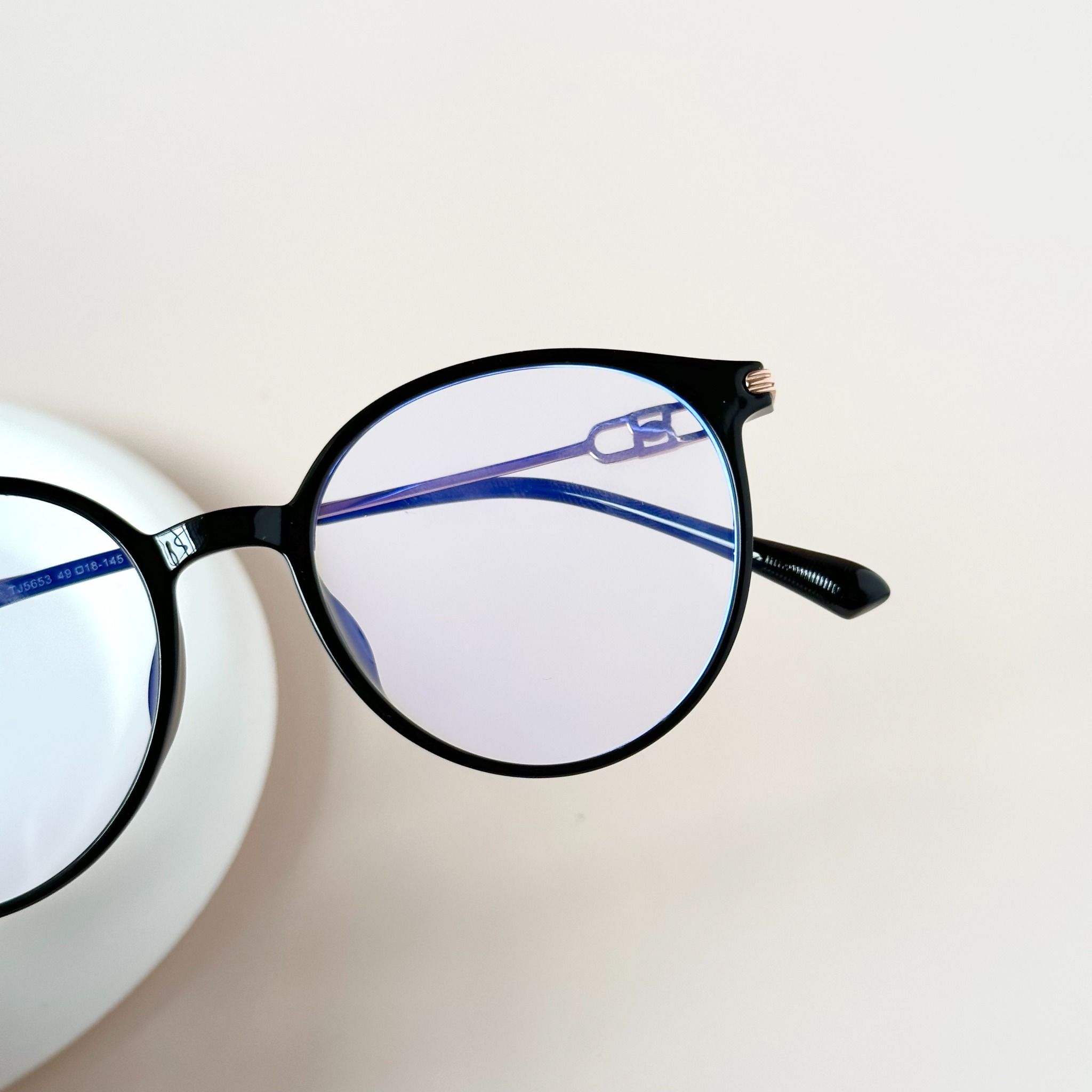 Gọng kính Nhựa dẻo Tròn Nam Nữ Unisex SGNew 5653 Hàn Quốc