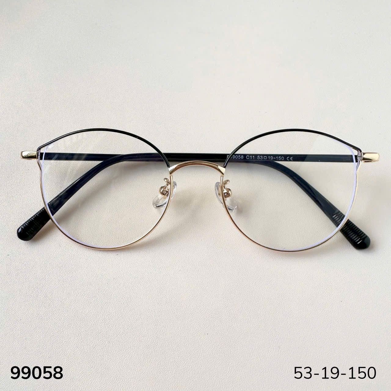 Gọng kính Kim loại Mắt mèo Nam Nữ Unisex SGNew 99058
