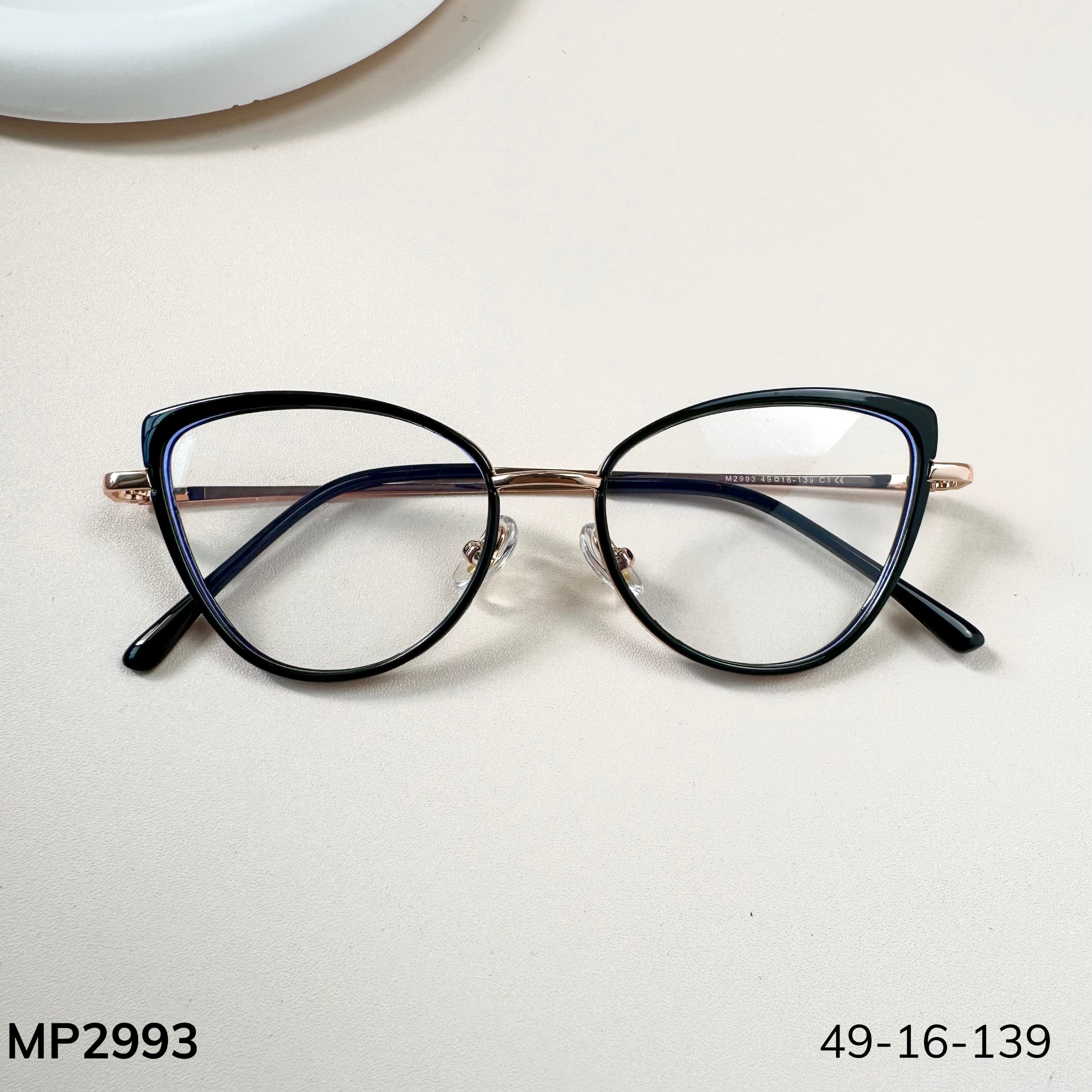 Gọng kính Kim loại x Nhựa dẻo Mèo nhỏ Nam Nữ Unisex SGNew 2993
