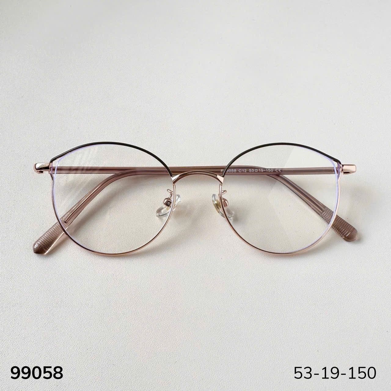 Gọng kính Kim loại Mắt mèo Nam Nữ Unisex SGNew 99058
