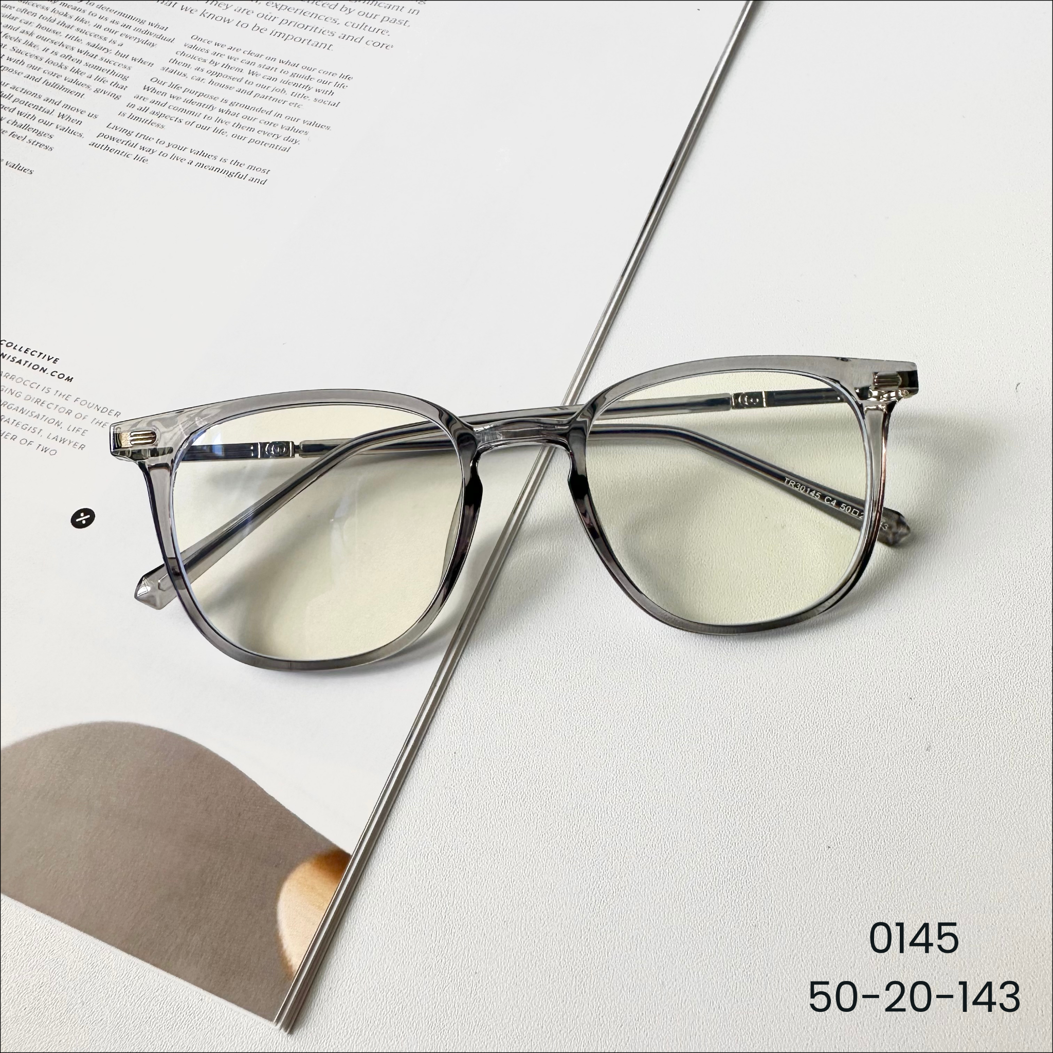 Gọng kính Nhựa dẻo Vuông bầu Nam Nữ Unisex SGNew 0145