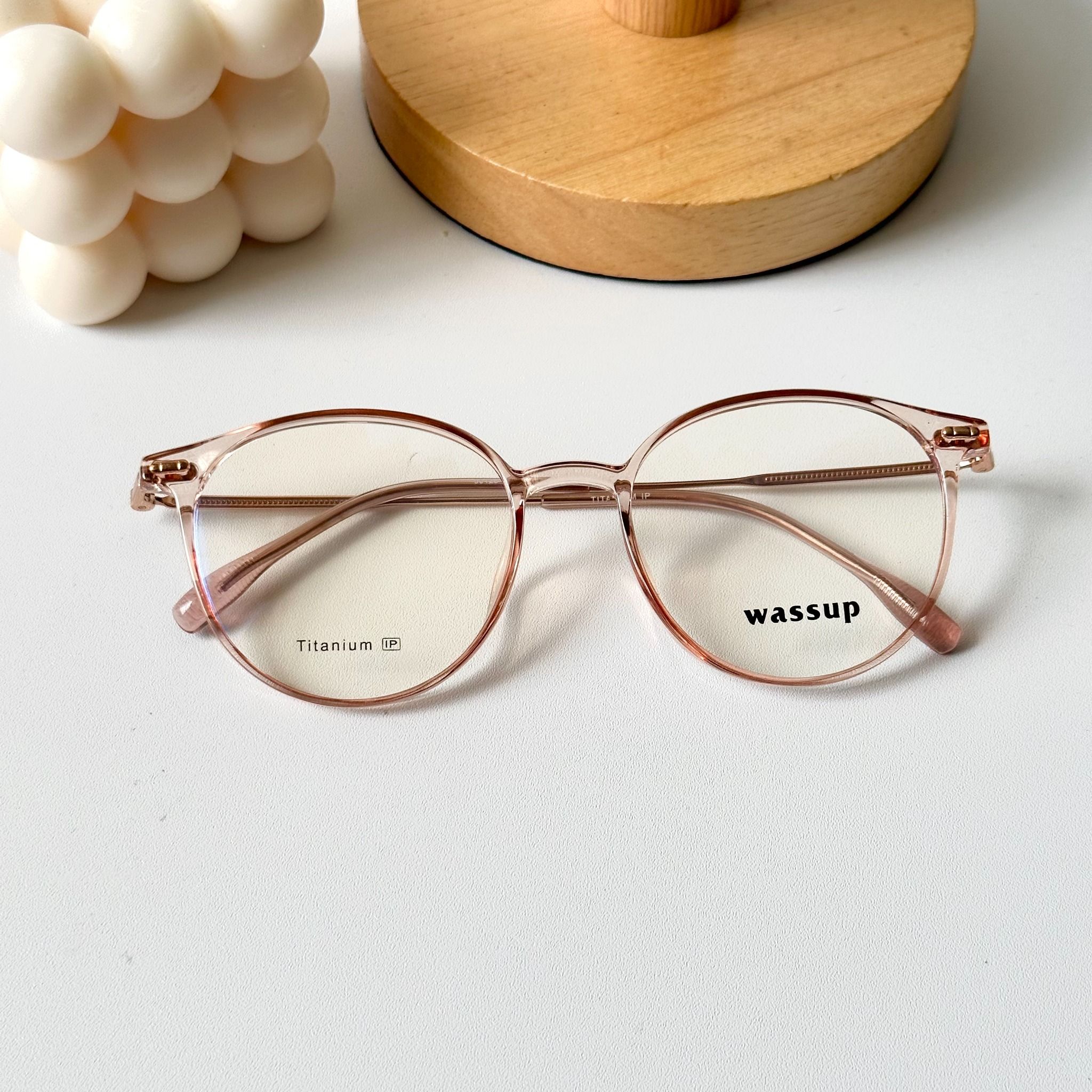 Gọng kính Titannium Tròn Nam Nữ Unisex SGNew 90128 Hàn Quốc