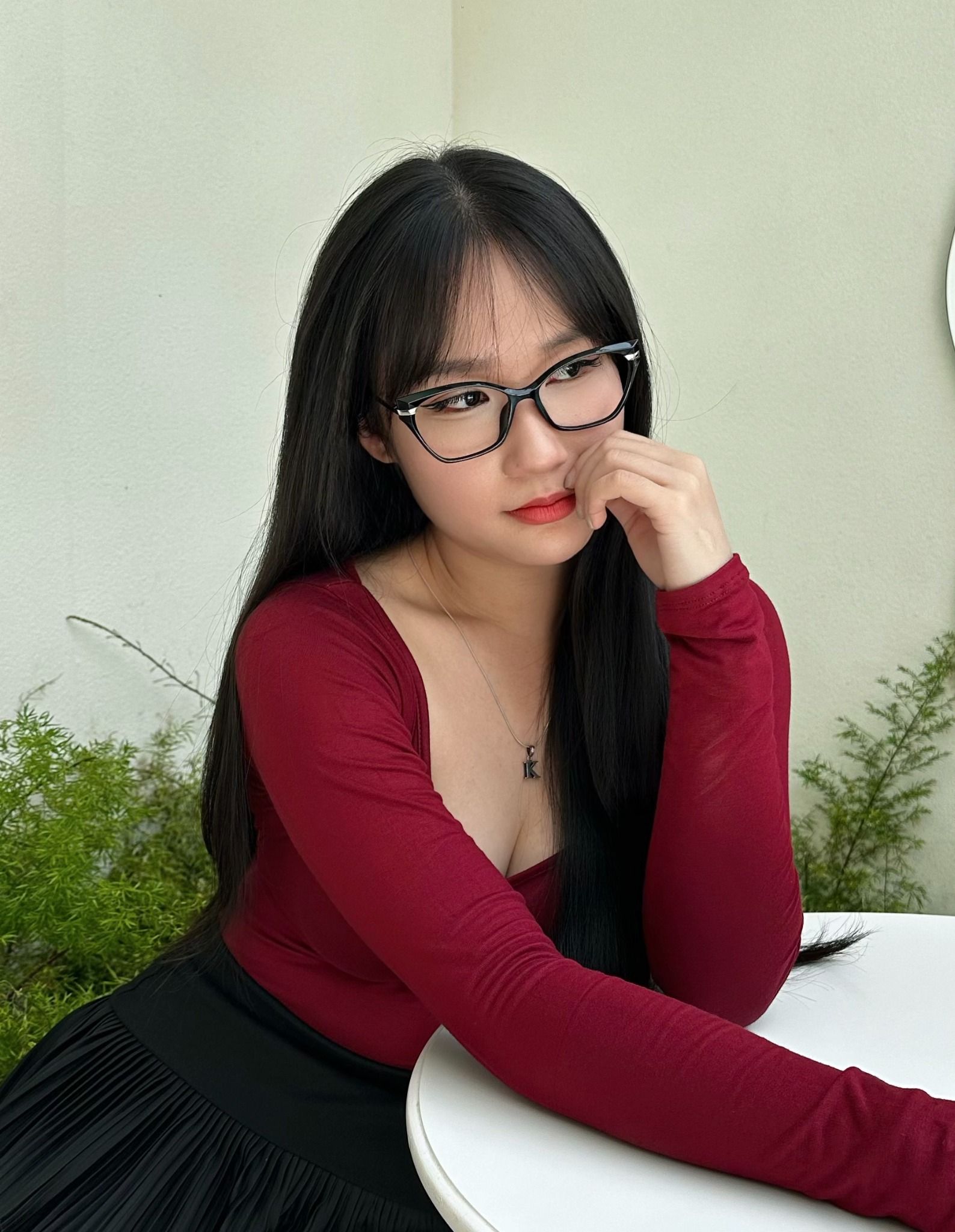 Gọng kính Kim loại x Nhựa dẻo Mắt mèo Vuông Nam Nữ Unisex SGNew 8206