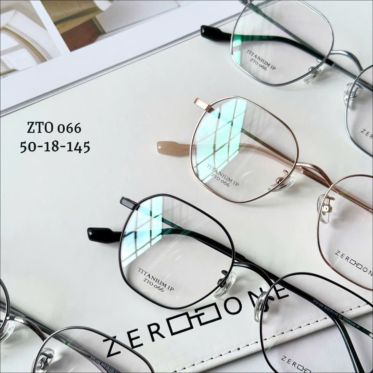 Gọng kính Titanium Tròn đa giác Viền mảnh Không rỉ sét Nam Nữ Unisex SGNew Zto066
