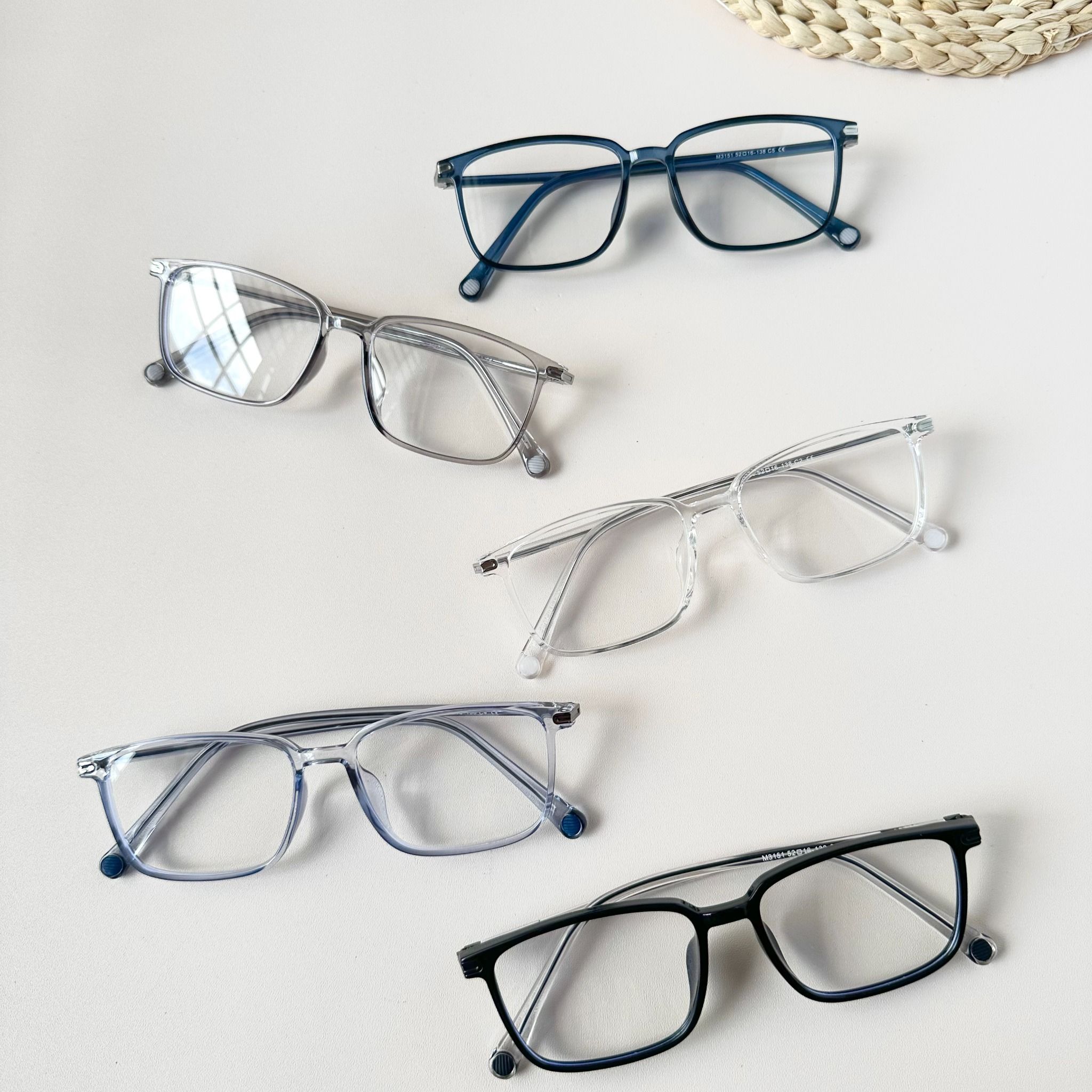 Gọng kính Nhựa dẻo dáng Vuông Nam nữ Unisex SGNew 3151