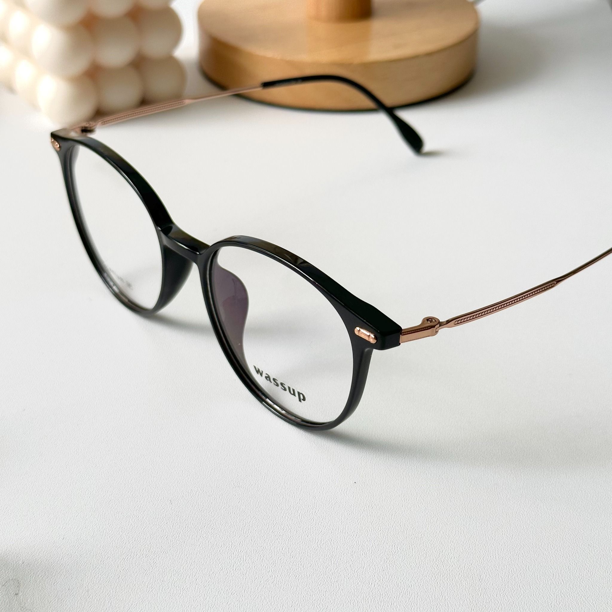 Gọng kính Titannium Tròn Nam Nữ Unisex SGNew 90128 Hàn Quốc