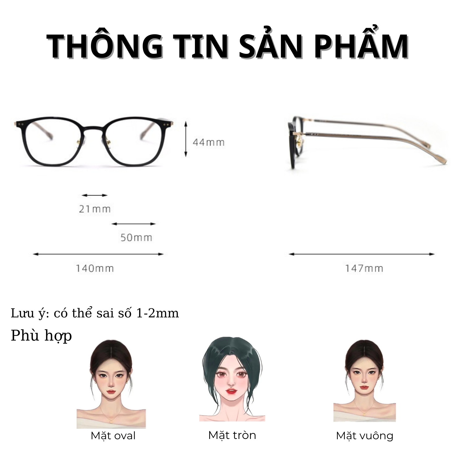 Gọng kính Titan Vuông bầu ultem Nam nữ Unisex SGNew 98344