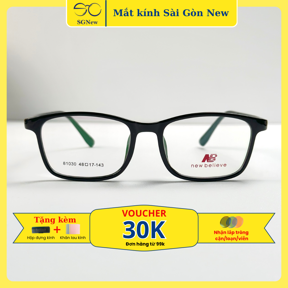 Gọng kính Nhựa dẻo Mặt nhỏ Nam nữ Unisex SGNew 81030
