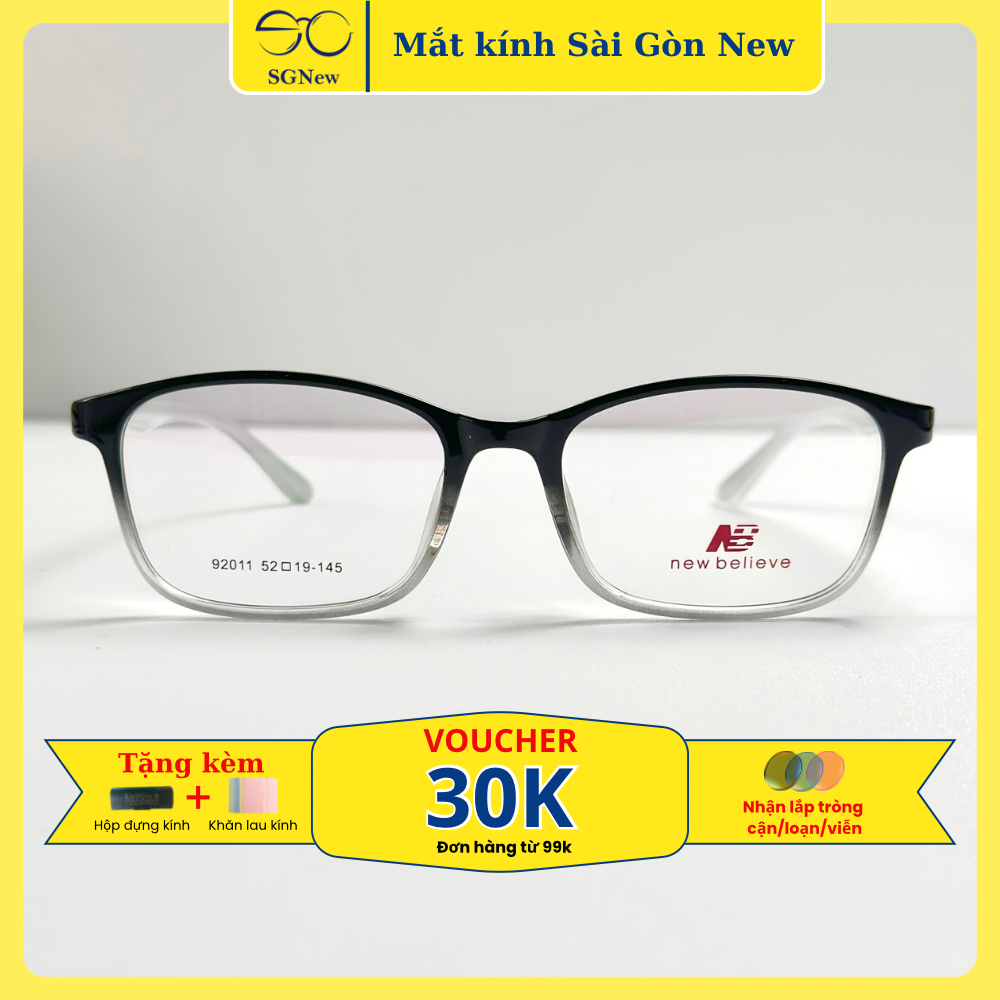 Gọng kính Nhựa dẻo Nam Nữ Unisex SGNew 92011