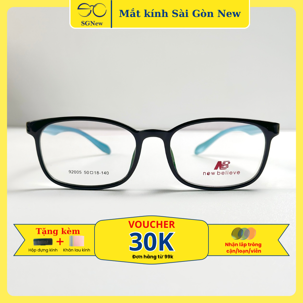 Gọng kính Nhựa dẻo Nam Nữ Unisex SGNew 92005