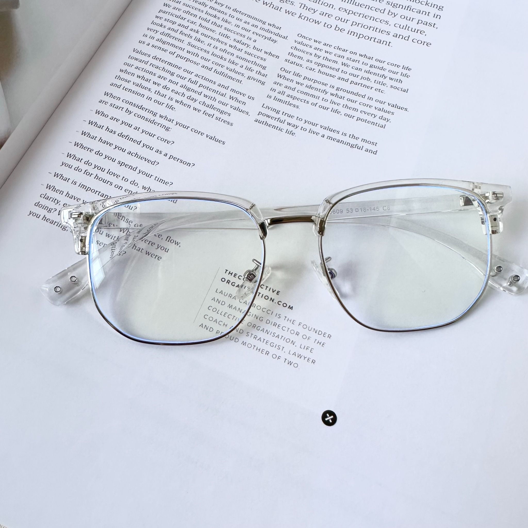 Gọng kính mí Kim loạị Clubmaster Nam nữ Unisex SGNew 6609