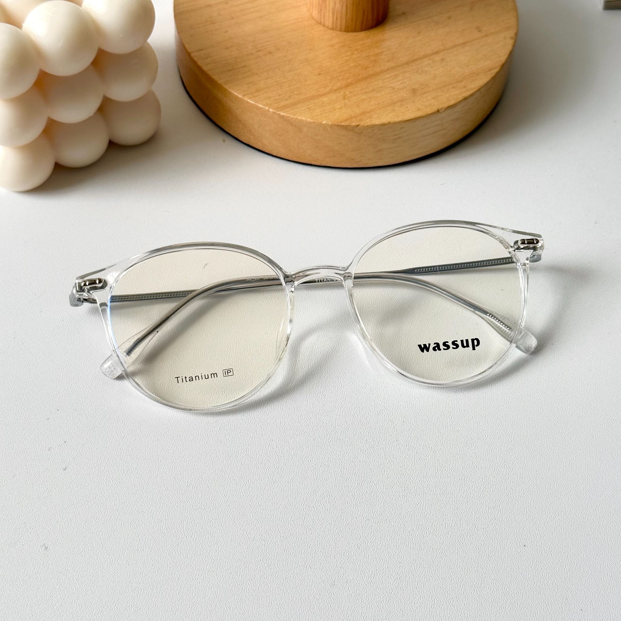 Gọng kính Titannium Tròn Nam Nữ Unisex SGNew 90128 Hàn Quốc