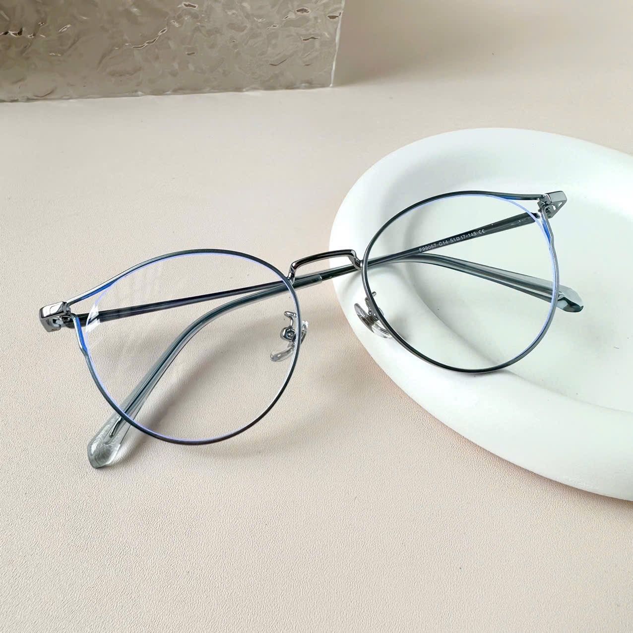 Gọng kính Kim loại Nữ Mắt mèo SGNew 99057