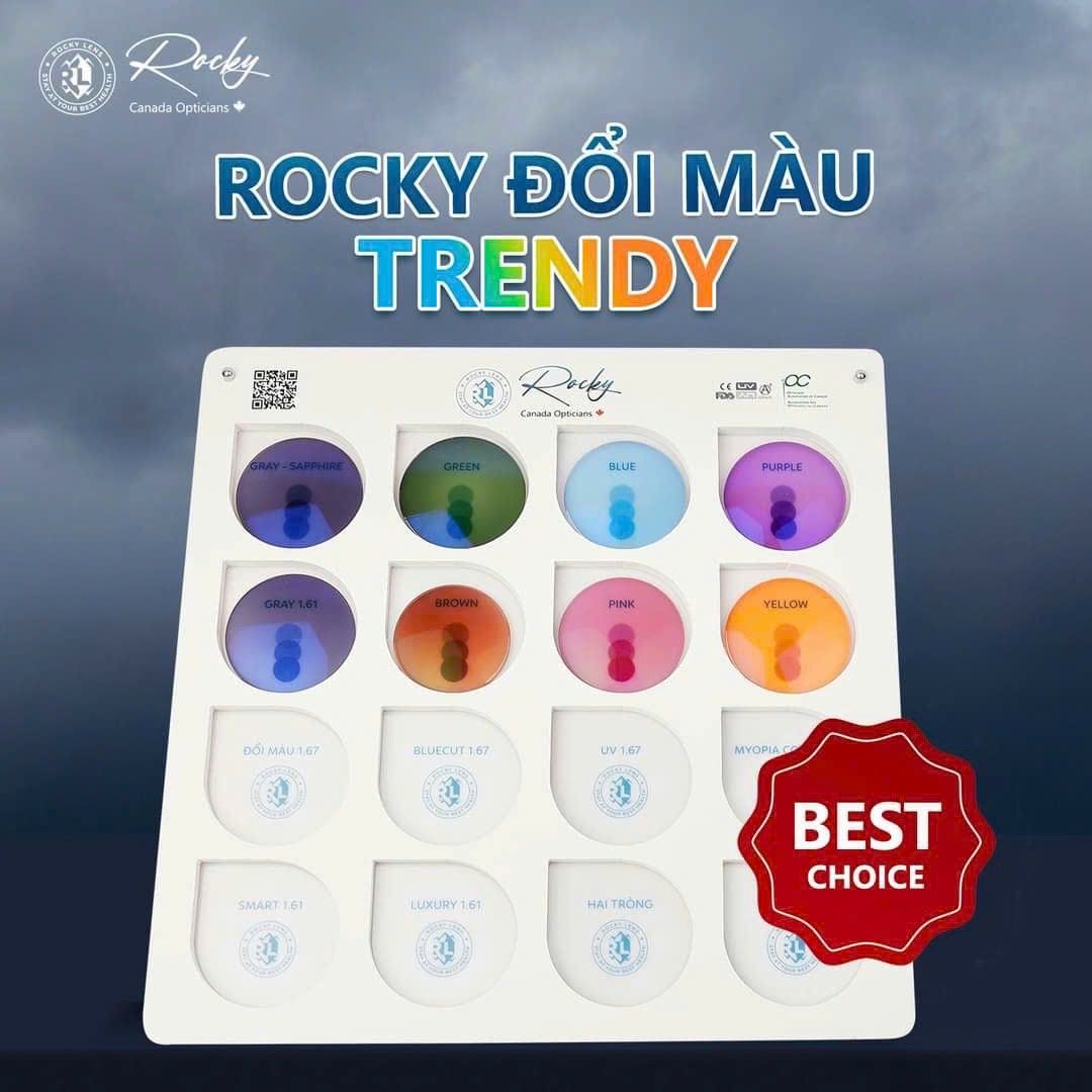 Tròng kính đổi màu Rocky Trendy SGNew