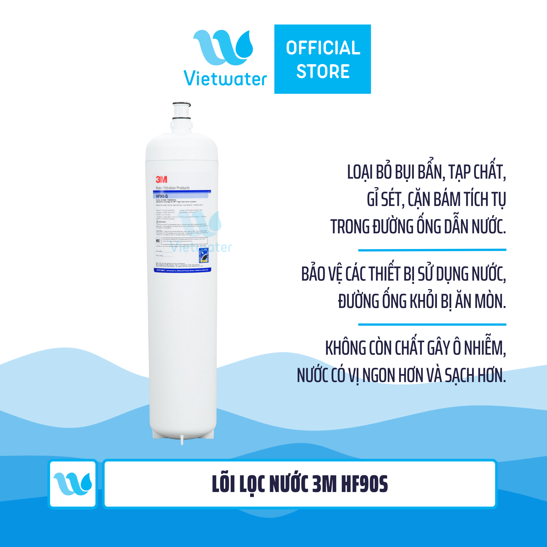 Máy lọc nước 3M ICE190-S dành cho thương mại - công suất cực đại, không điện không nước thải
