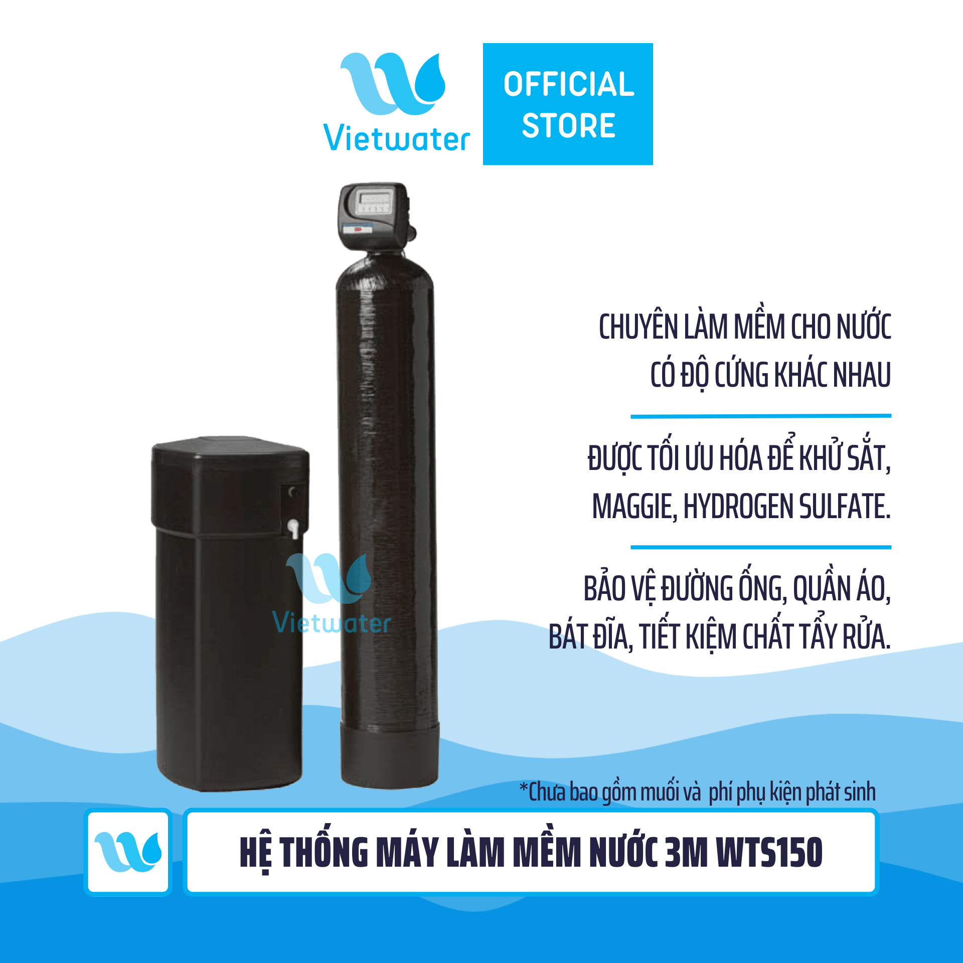 Thiết bị làm mềm nước 3M WTS150 (chưa bao gồm muối)