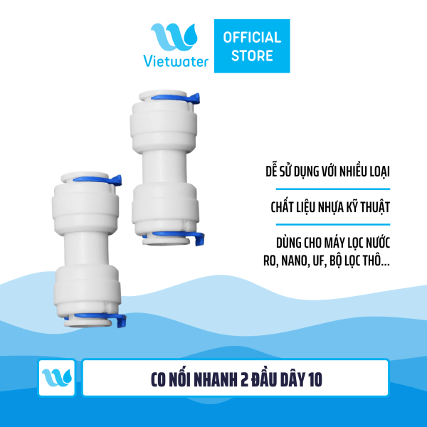 Co cút nối nhanh 2 đầu dây 10 dùng trong máy lọc nước (combo 2 cái hoặc 5 cái hoặc 10 cái)