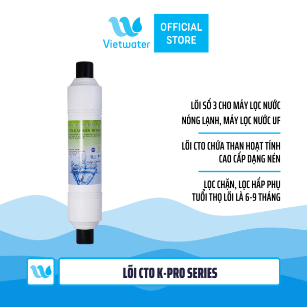 Bộ 3 lõi số 123 máy lọc nước nóng lạnh Kpro Series (lõi PP 1 micron-GAC-CTO) - bộ lõi dùng cho tất cả các máy lọc nước nóng lạnh (Korihome Kangaroo Karofi...)