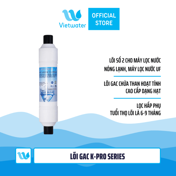 Bộ 3 lõi số 123 máy lọc nước nóng lạnh Kpro Series (lõi PP 1 micron-GAC-CTO) - bộ lõi dùng cho tất cả các máy lọc nước nóng lạnh (Korihome Kangaroo Karofi...)