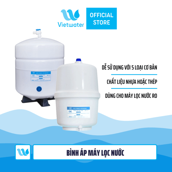 Bình áp máy lọc nước (bình áp nhựa hoặc bình áp thép dung tích 8l hoặc 10l)