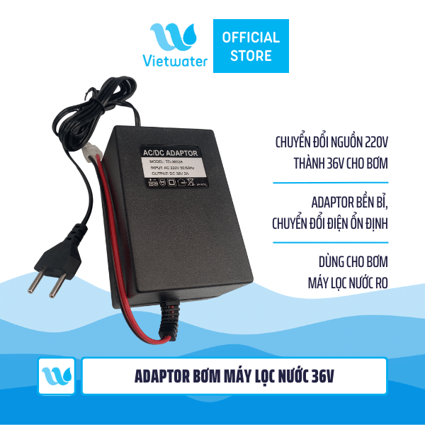 Adaptor bơm 36V (Biến áp chuyển nguồn cho bơm) dùng trong máy lọc nước