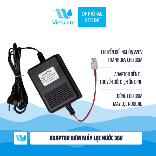 Adaptor bơm 36V (Biến áp chuyển nguồn cho bơm) dùng trong máy lọc nước