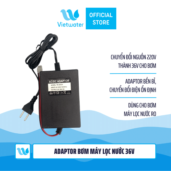 Adaptor bơm 36V (Biến áp chuyển nguồn cho bơm) dùng trong máy lọc nước