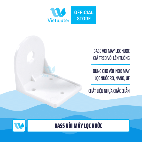 Bass vòi, giá treo vòi máy lọc nước (Tặng kèm ốc vít và tắc kê bắt tường)