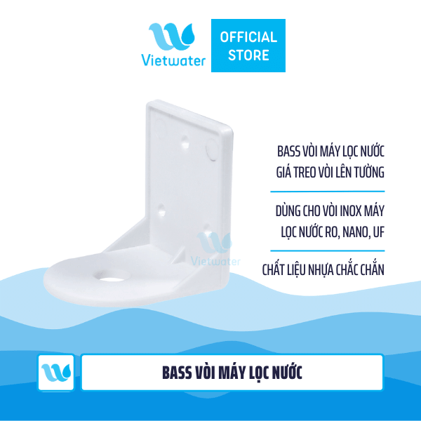Bass vòi, giá treo vòi máy lọc nước (Tặng kèm ốc vít và tắc kê bắt tường)