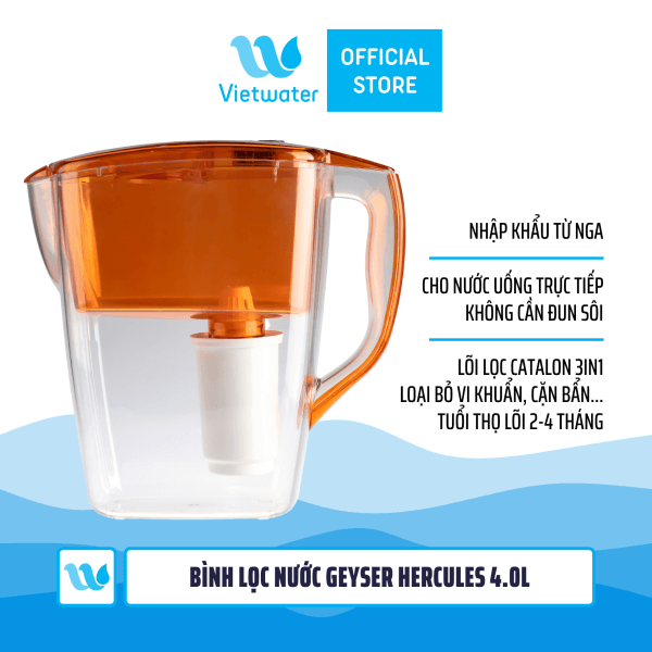 Bình lọc nước kháng khuẩn Geyser Hercules 4.0l