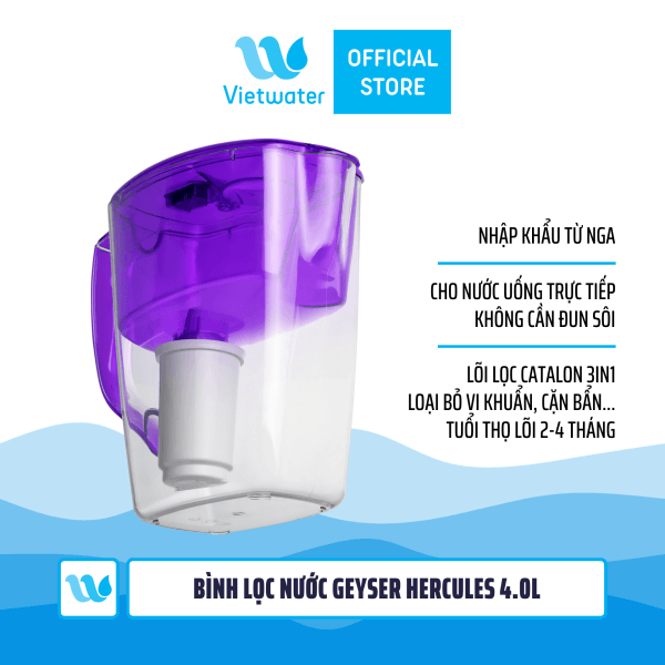 Bình lọc nước kháng khuẩn Geyser Hercules 4.0l