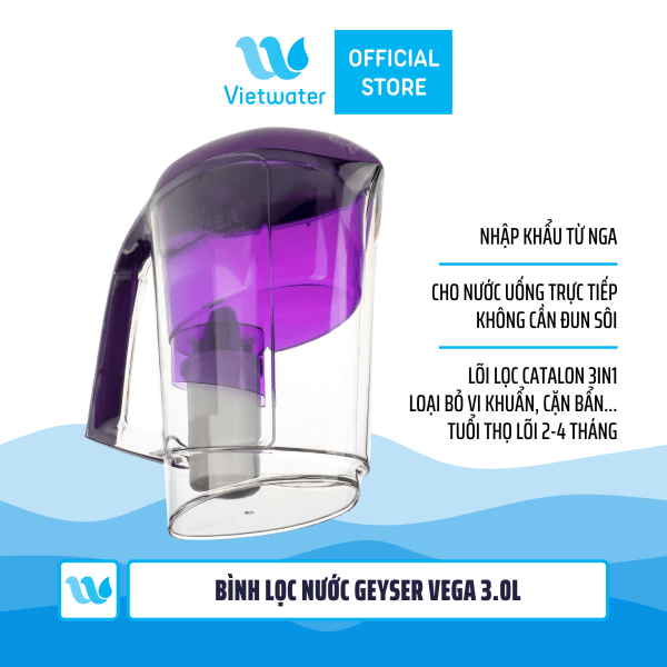 Bình lọc nước kháng khuẩn Geyser Vega 3.0l