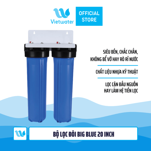 Bộ lọc đôi Big Blue 20 inch (bộ lọc nước sinh hoạt - bộ lọc thô)