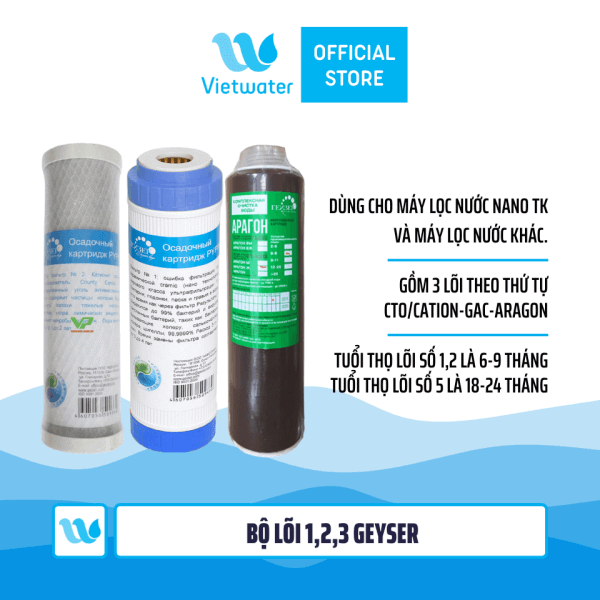 Máy lọc nước Nano Geyser TK4 (dùng uống trực tiếp và lọc nước cho máy tạo nước ion kiềm máy làm đá máy pha cà phê)