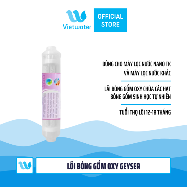 Bộ lõi số 456789 máy lọc nước Geyser TK (lõi T33 lớn-T33-khoáng-khoáng-Nano Silver-Bio 4 ngăn)