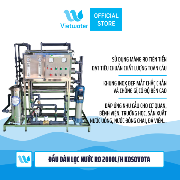 Đầu dàn lọc nước RO 2000lh Kosovota