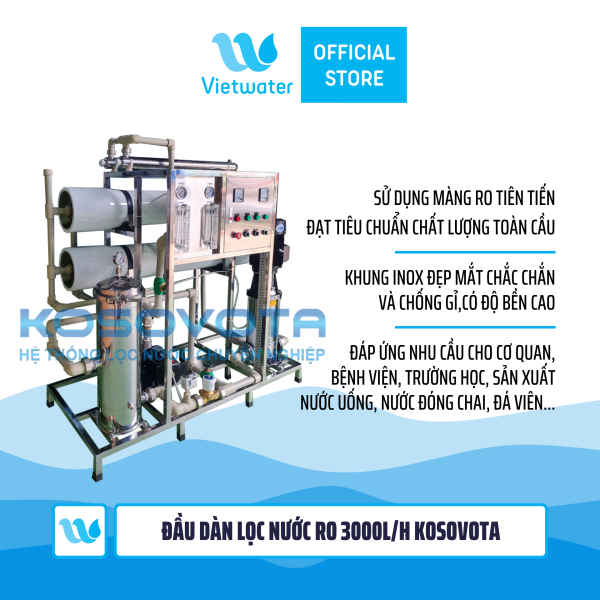 Đầu dàn lọc nước RO 3000lh Kosovota