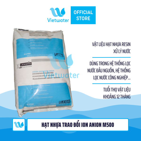 Hạt nhựa trao đổi ion Anion M500