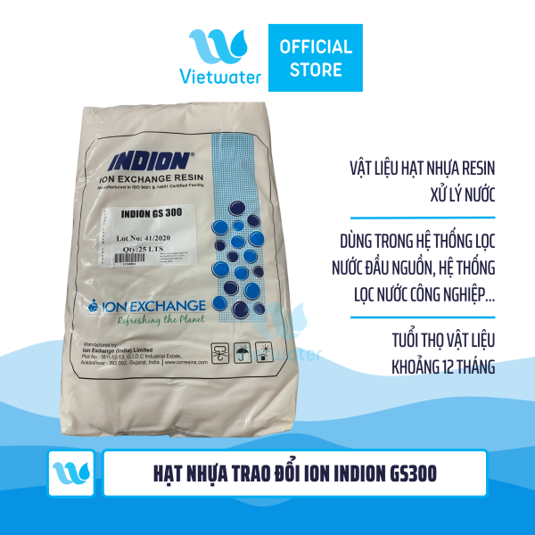 Hạt nhựa trao đổi ion Indion GS300