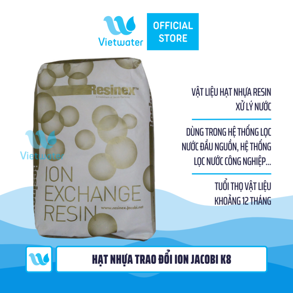 Hạt nhựa trao đổi ion Jacobi K8