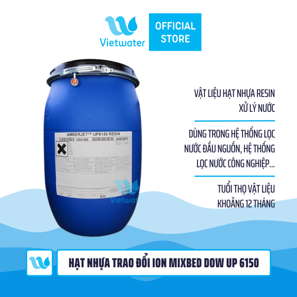 Hạt nhựa trao đổi ion Mixbed Dow Up 6150