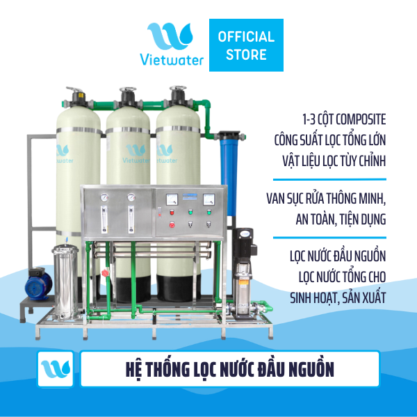 Hệ thống lọc nước công nghiệp 1500LPH – dây chuyền lọc nước tinh khiết RO 1500l/h