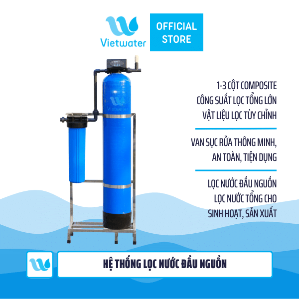 Hệ thống lọc tổng lọc nước đầu nguồn 1 cột Composite 1465 – Hệ thống lọc nước tổng SW2C-1465
