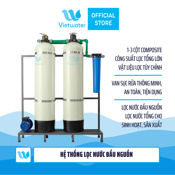Hệ thống lọc tổng lọc nước đầu nguồn 2 cột Composite 948 – hệ thống lọc nước tổng SW2C-948